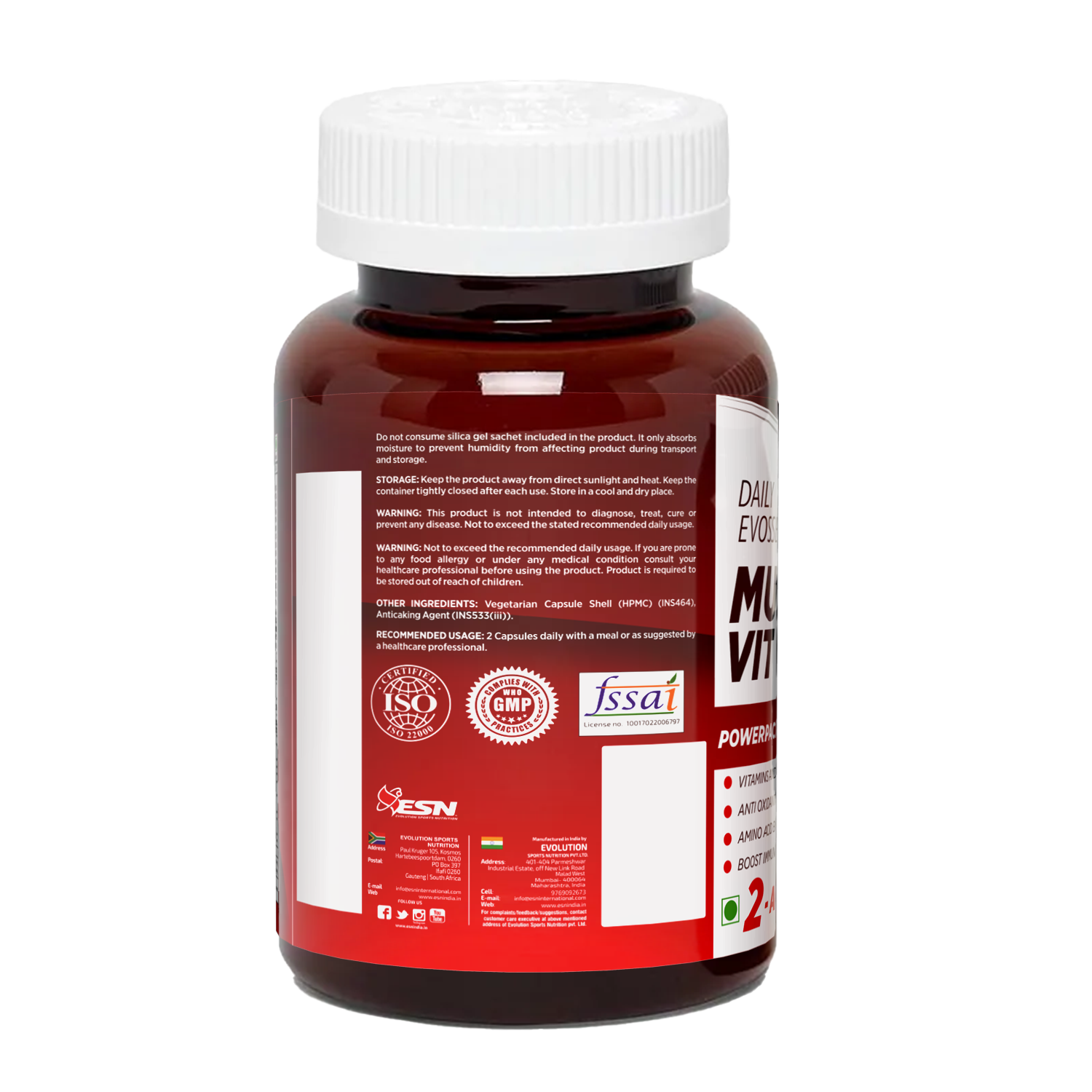 ESN Daily Evossentials Multivitamin for Women – 60 Vegetarian Capsules