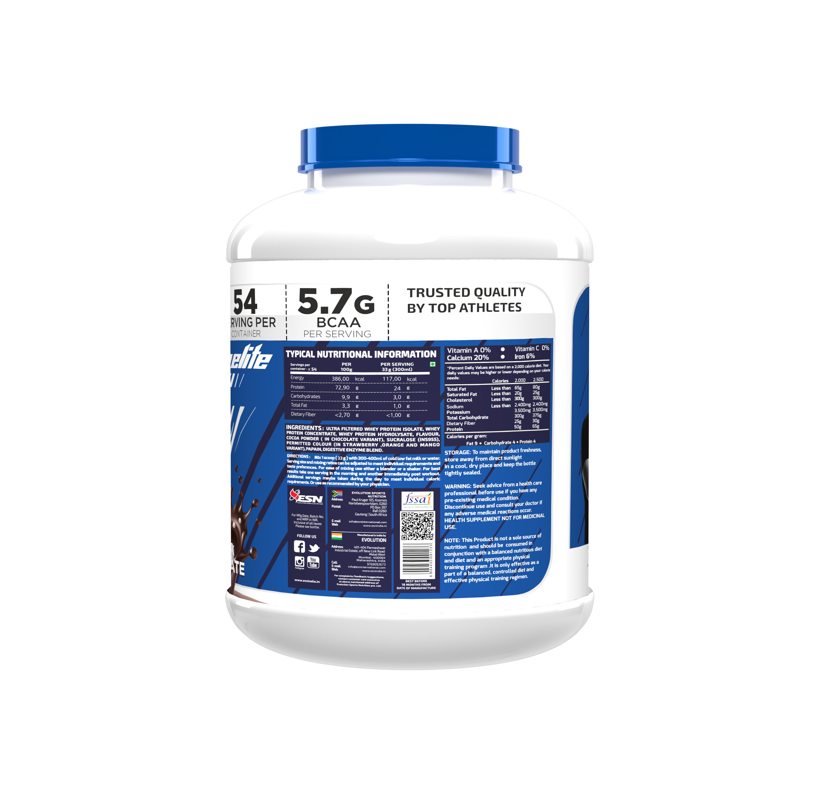 ESN Elite Core 100% Performance Whey Protein | 1.8kg (4 lbs)