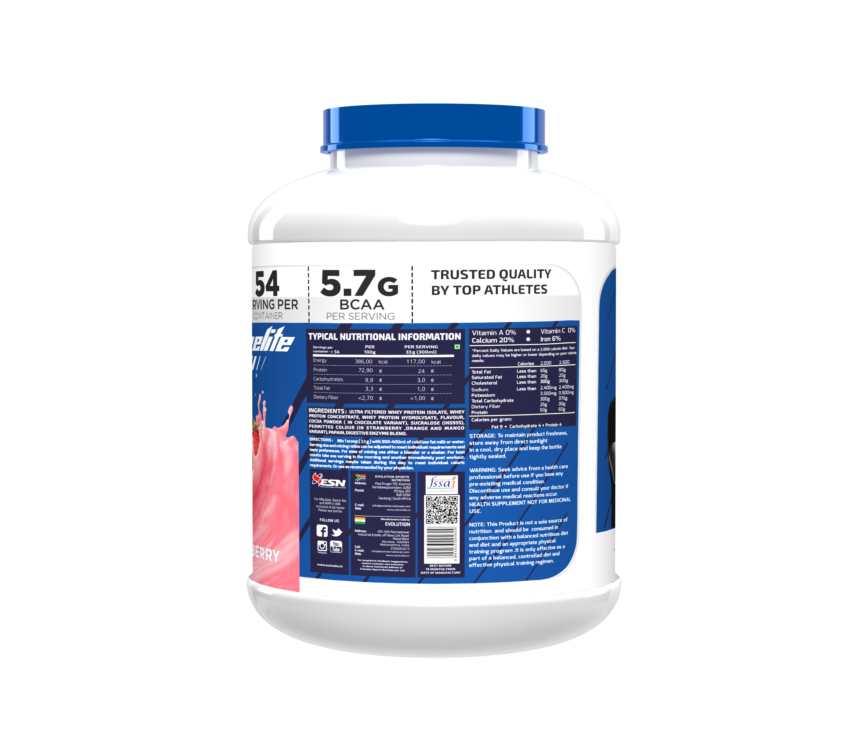 ESN Elite Core 100% Performance Whey Protein | 1.8kg (4 lbs)