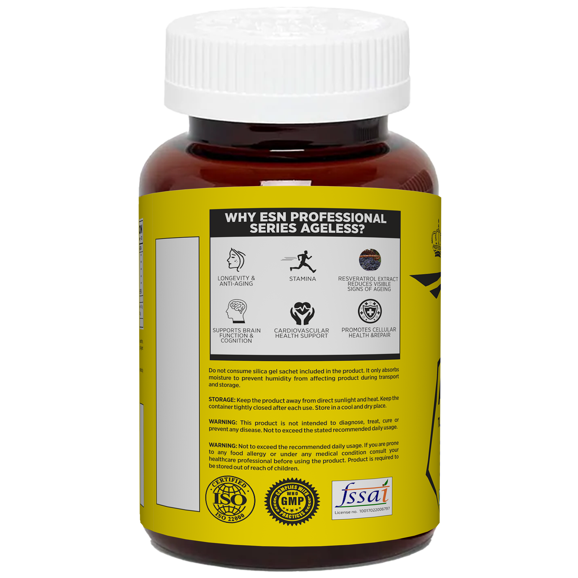 ESN Professional Series Ageless (NMN) – 60 Vegetarian Capsules