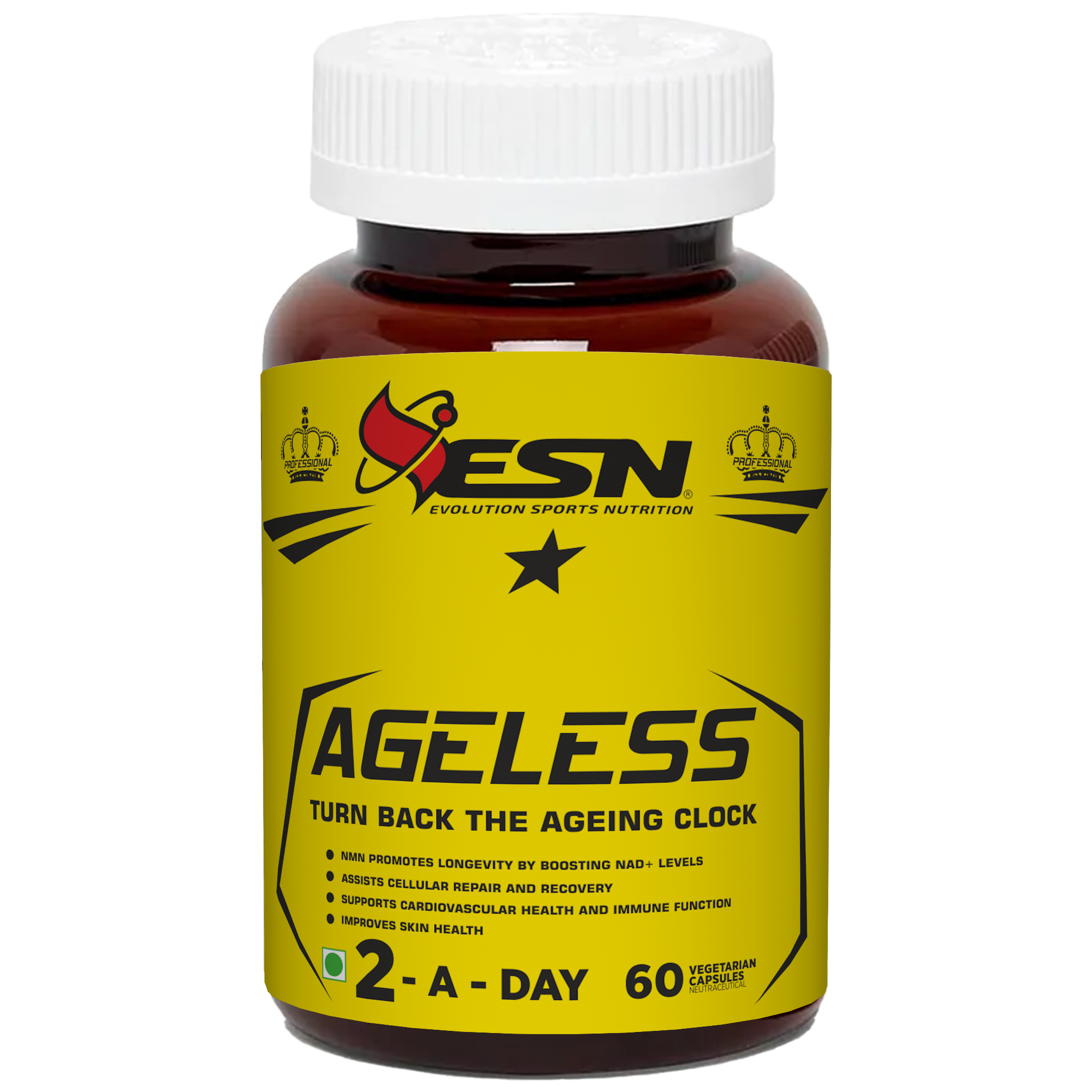ESN Professional Series Ageless (NMN) – 60 Vegetarian Capsules
