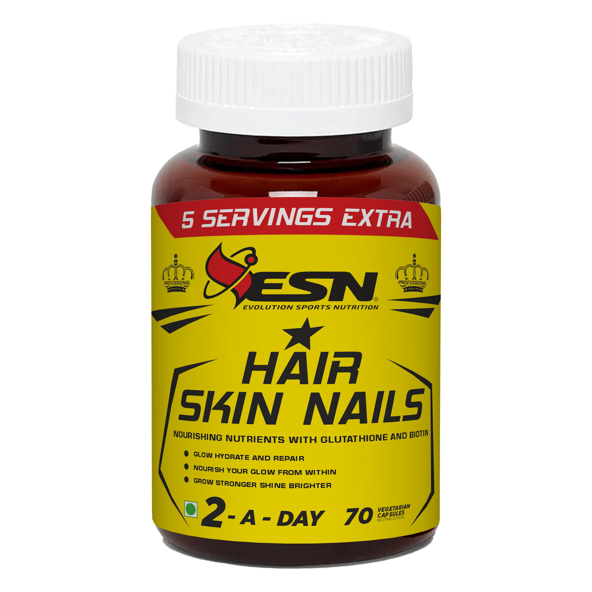 ESN Professional Series  Hair Skin Nails – 70 Vegetarian Capsules