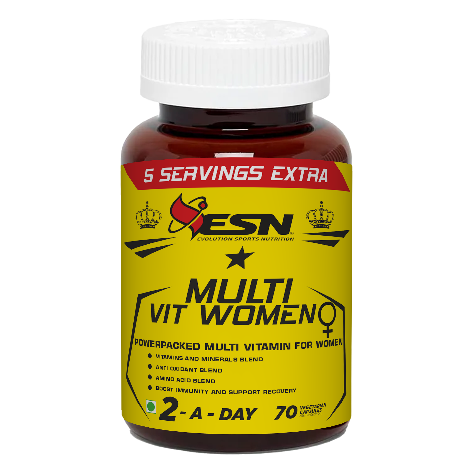 ESN Professional Series  Multivitamin for Women – 70 Vegetarian Capsules