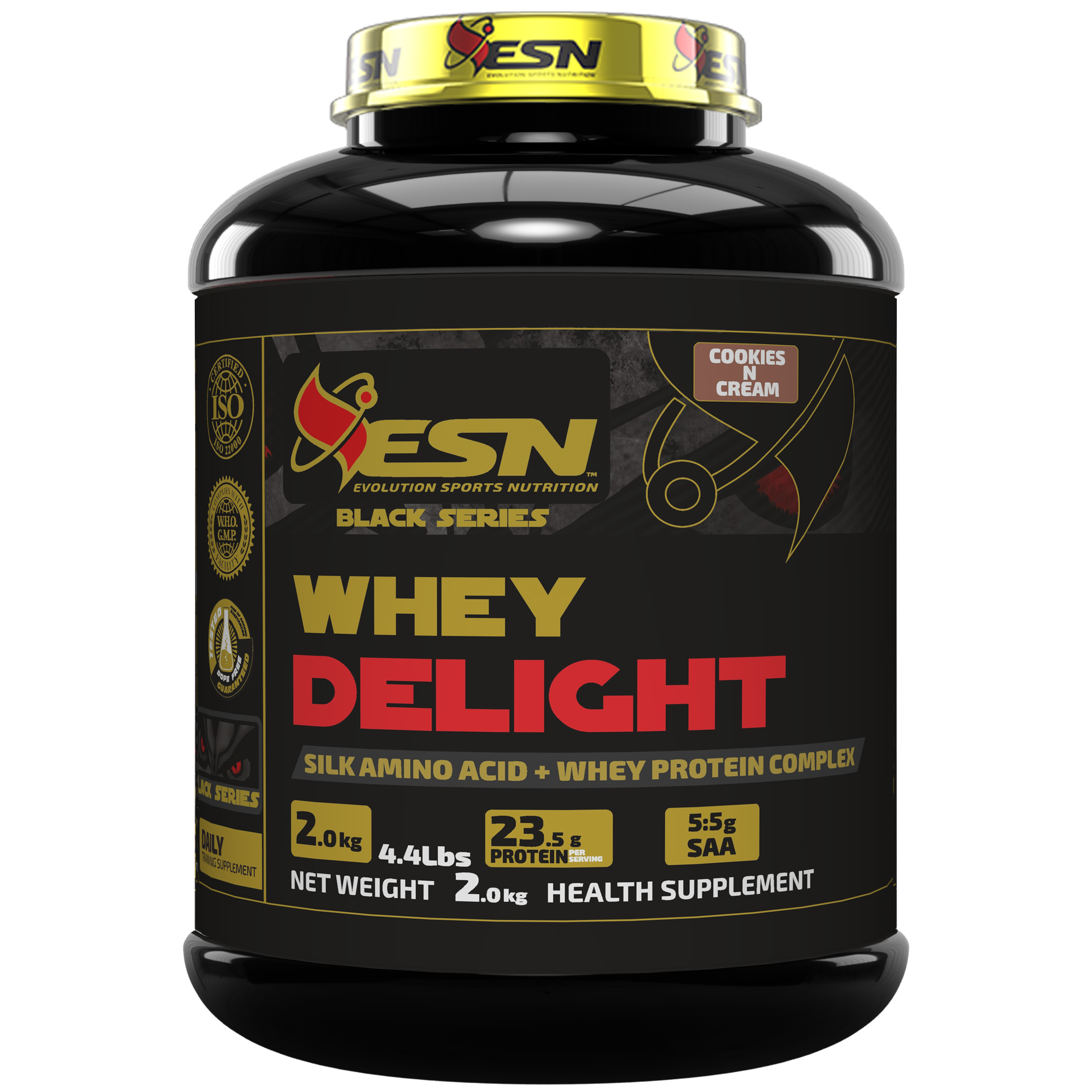 ESN Whey Delight Protein Powder | 23.5g Protein per Serving |  Whey Isolate & Concentrate Blend