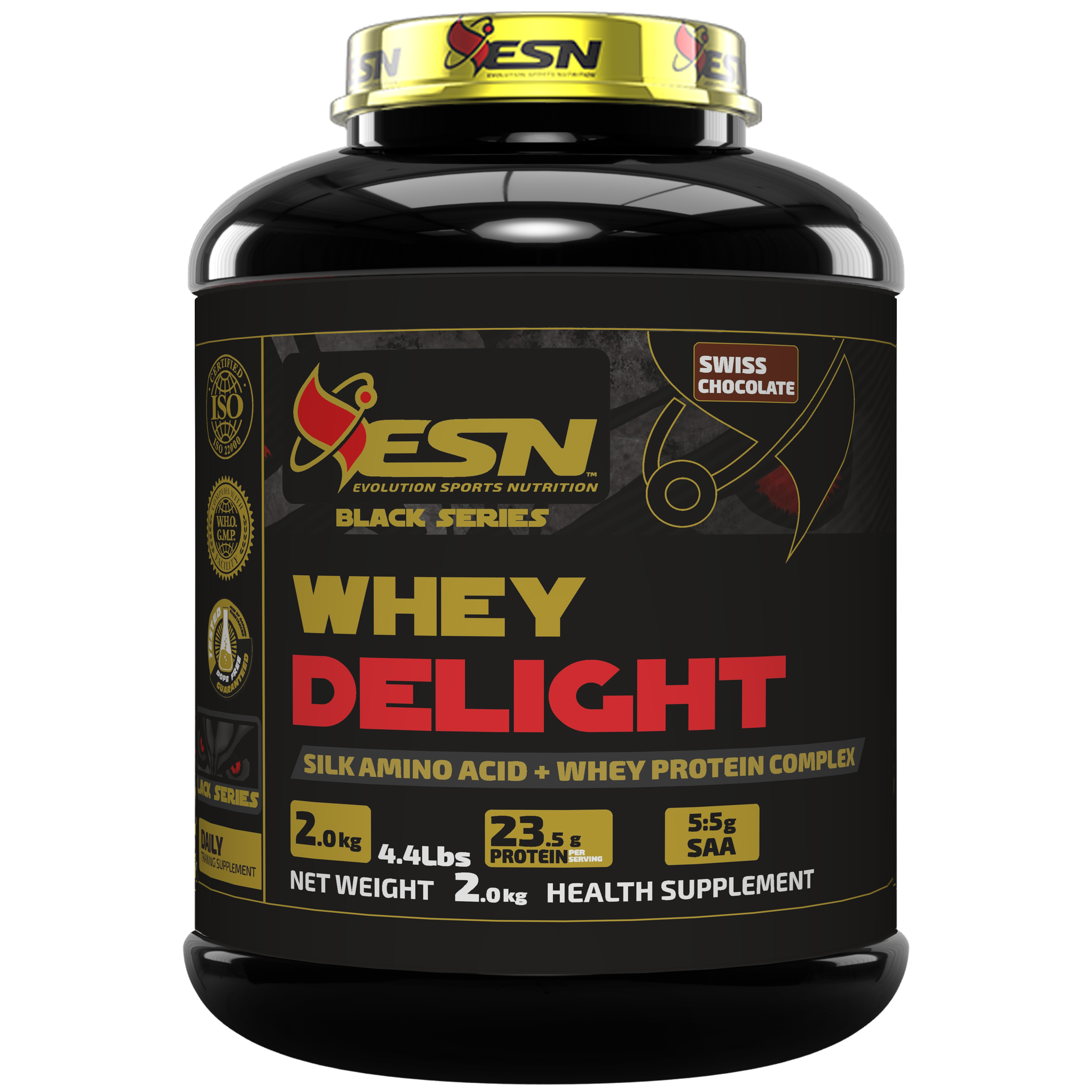 ESN Whey Delight Protein Powder | 23.5g Protein per Serving |  Whey Isolate & Concentrate Blend