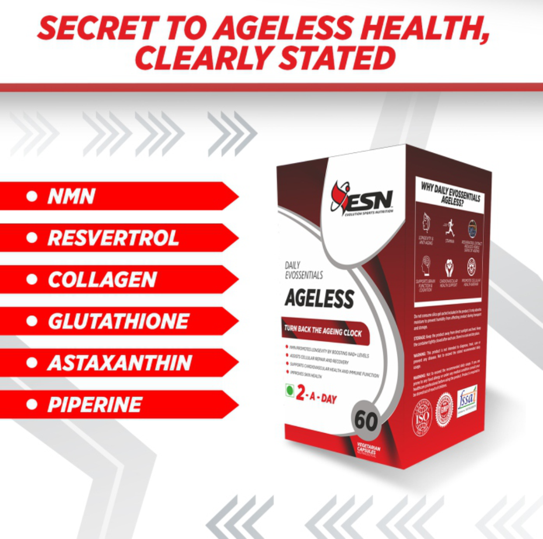 ESN Daily Evossentials Ageless (NMN) – 60 Vegetarian Capsules