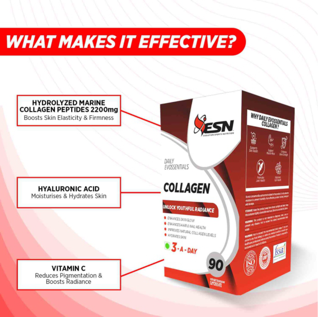 ESN Daily Evossentials Collagen – 90 Vegetarian Capsules