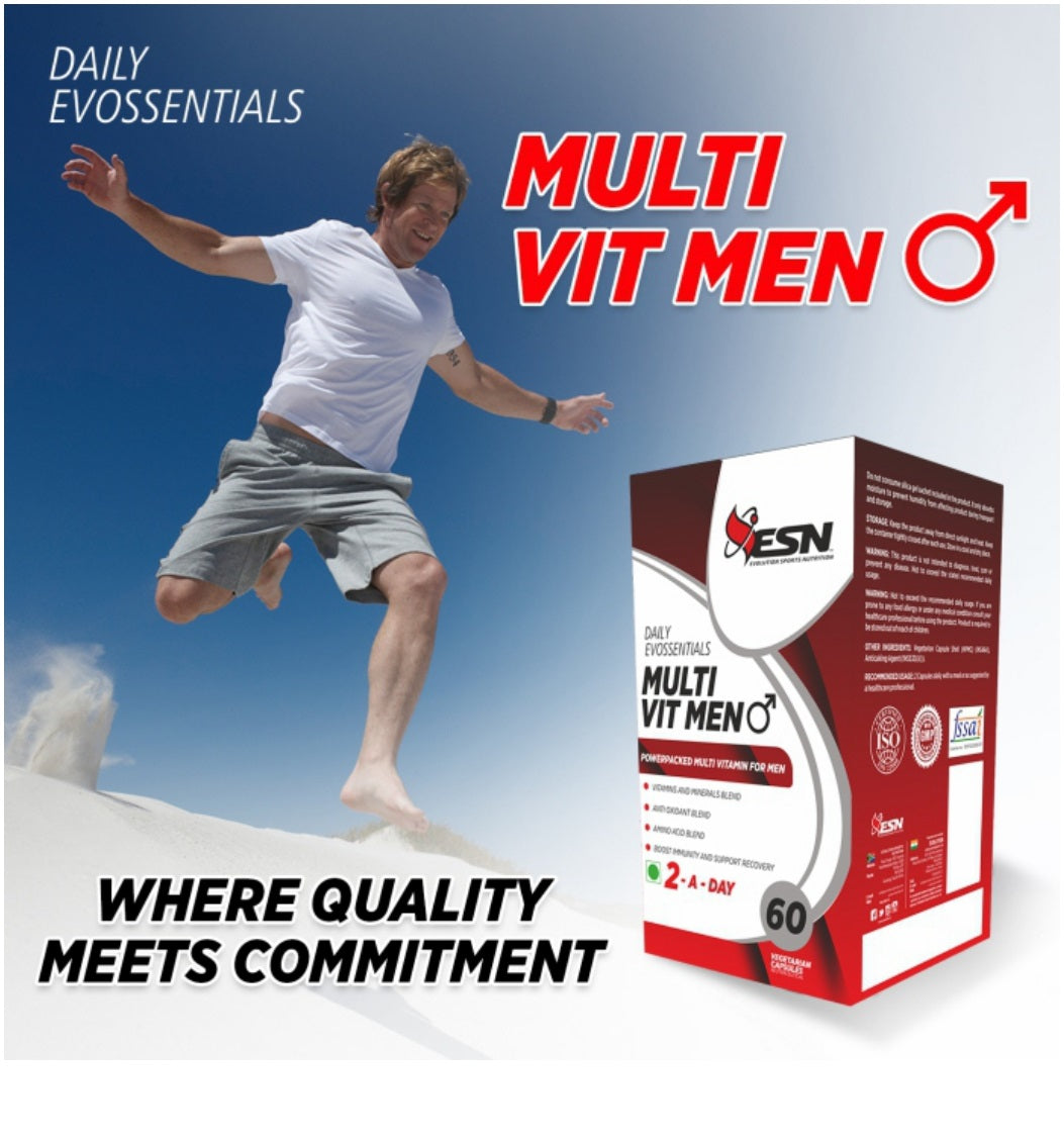ESN Daily Evossentials Multivitamin for Men – 60 Vegetarian Capsules