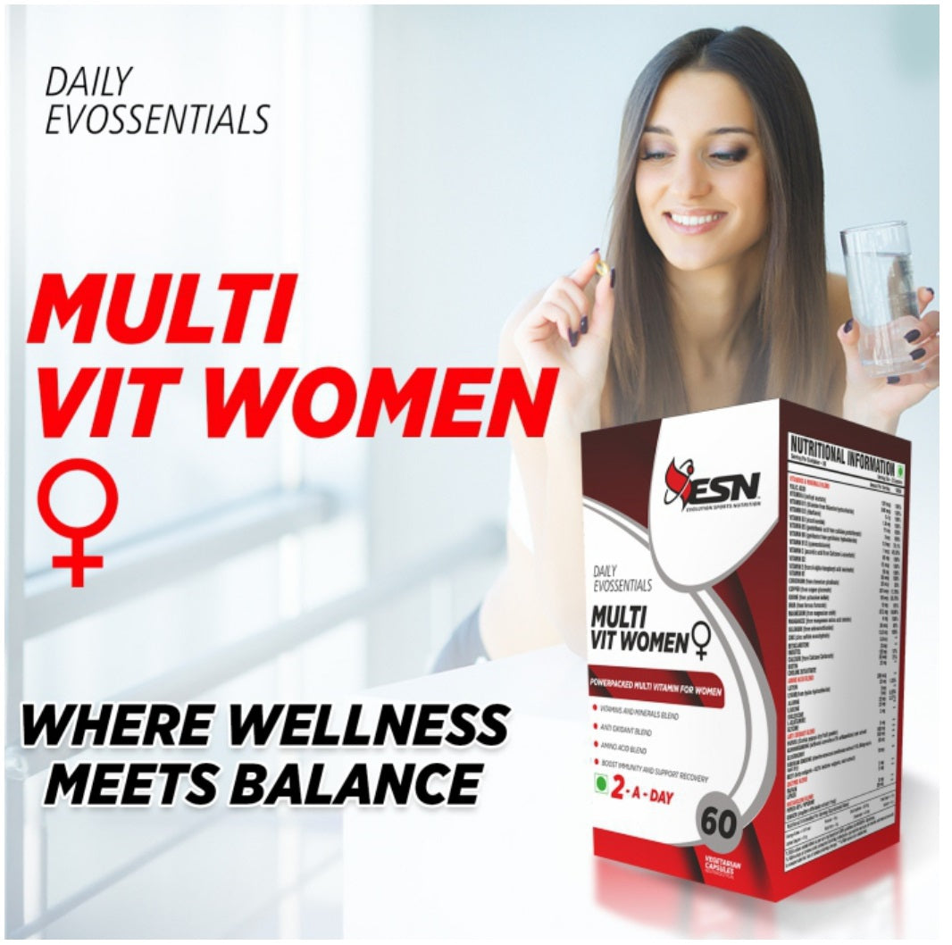 ESN Daily Evossentials Multivitamin for Women – 60 Vegetarian Capsules