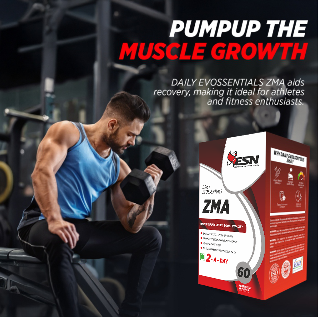 ESN Daily Evossentials ZMA – 60 Vegetarian Capsules